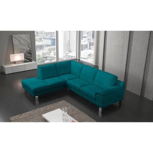 EGOITALIANO Shakira Teal Mikrofaser Linke Ottomane Sofa - Sofa EGOITALIANO Shakira Teal Mikrofaser Linke Ottomane Sofa - Sofa