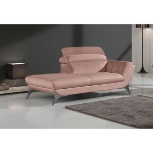 EGOITALIANO Sueli - Rosé Leder Recamiere links EGOITALIANO Sueli - Rosé Leder Recamiere links