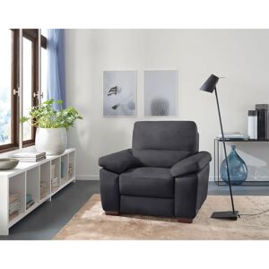 Calia Gaia Sessel - Luxus-Mikrofaser - 100x92x94 cm - Schwarz - Gaia Serie Calia Gaia Sessel - Luxus-Mikrofaser - 100x92x94 cm - Schwarz - Gaia Serie