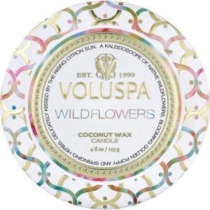 Voluspa Suede Blanc 3-Wick Candle - Decorative Tin - 40h Voluspa Suede Blanc 3-Wick Candle - Decorative Tin - 40h