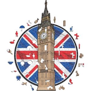 ICONIC-PUZZLES Big Ben - Monument Hout Puzzel Groot - 500 Delen ICONIC-PUZZLES Big Ben - Monument Hout Puzzel Groot - 500 Delen