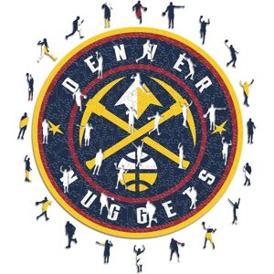 Iconic NBA Denver Nuggets Logo Holz Puzzle - Puzzle - Publicité Iconic NBA Denver Nuggets Logo Holz Puzzle - Puzzle - Publicité