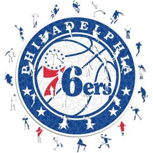 ICONIC Puzzles NBA Philadelphia 76ers Logo Houten Puzzel - Puzzle ICONIC Puzzles NBA Philadelphia 76ers Logo Houten Puzzel - Puzzle