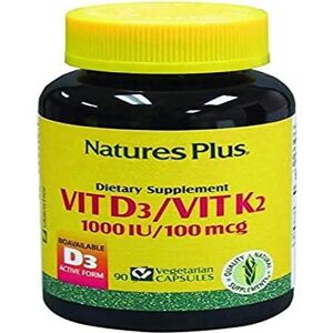 Natures Plus Vitamin D3 K2 - Bone Support Capsules Natures Plus Vitamin D3 K2 - Bone Support Capsules