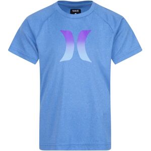 Hurley Neptune Blue Heather UPF 50+ Kids Short Sleeve Rashguard - T-shirt Hurley Neptune Blue Heather UPF 50+ Kids Short Sleeve Rashguard - T-shirt