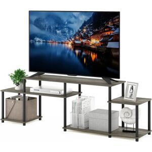Porte-TV Furinno Turn-N-Tube - Jusqu'à 55 Pouces, Chêne français/noir - Publicité Porte-TV Furinno Turn-N-Tube - Jusqu'à 55 Pouces, Chêne français/noir - Publicité