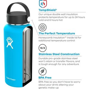 Hydro Flask 32oz Wide Mouth Stainless Steel Bottle - White - 946 ml - Water Bottle Hydro Flask 32oz Wide Mouth Stainless Steel Bottle - White - 946 ml - Water Bottle