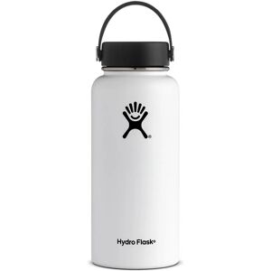 Botella de acero inoxidable Hydro Flask de boca ancha 32 oz - Blanco - 946 ml Botella de acero inoxidable Hydro Flask de boca ancha 32 oz - Blanco - 946 ml