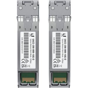 Ubiquiti UACC-OM-MM-10G-D-2 Network Transceiver Module - Fiber Optic - 10 Gbps Ubiquiti UACC-OM-MM-10G-D-2 Network Transceiver Module - Fiber Optic - 10 Gbps