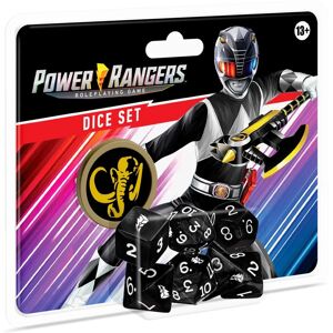 Renegade Studios Power Rangers Roleplaying Game Premium Dice Set Black - RPG Dice Renegade Studios Power Rangers Roleplaying Game Premium Dice Set Black - RPG Dice