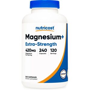 Nutricost Magnesium + Extra Strength Capsules - Supplements Nutricost Magnesium + Extra Strength Capsules - Supplements