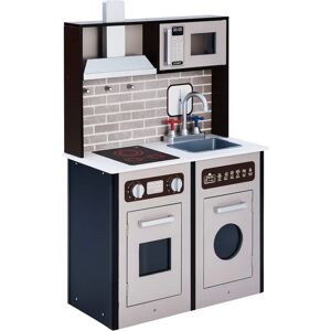 Cocina de Juego Clásica para Niños de Teamson Kids - Cocina Infantil - Espresso / Negro Cocina de Juego Clásica para Niños de Teamson Kids - Cocina Infantil - Espresso / Negro