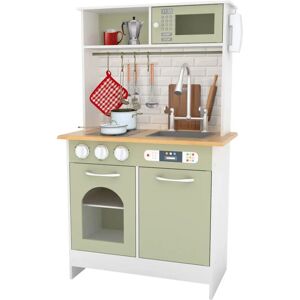 Teamson Kids Little Chef Boston Modern Farmhouse Wooden Kitchen Light Green - Wooden Kitchen Playset Teamson Kids Little Chef Boston Modern Farmhouse Wooden Kitchen Light Green - Wooden Kitchen Playset