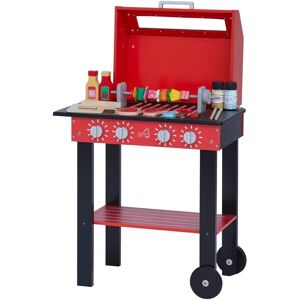 Teamson Kids Little Helper Backyard BBQ Playset - Red - Playset Toy Teamson Kids Little Helper Backyard BBQ Playset - Red - Playset Toy