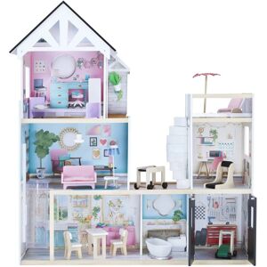 Teamson Kids Olivia's Little World Dreamland Mansion Wooden Dolls House - 3 Floors, Interactive, 18 Accessories Teamson Kids Olivia's Little World Dreamland Mansion Wooden Dolls House - 3 Floors, Interactive, 18 Accessories