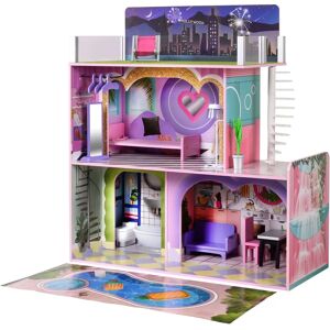 Teamson Kids Olivia's Little World Wooden Dollhouse - Multi-Color 3-Story Teamson Kids Olivia's Little World Wooden Dollhouse - Multi-Color 3-Story