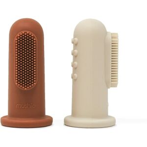Mushie Brosse à Dents pour Doigt Clay/Shifting Sand - Brosse à dents Mushie Brosse à Dents pour Doigt Clay/Shifting Sand - Brosse à dents