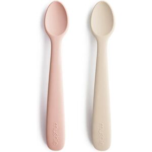 Cuillères bébé en silicone Mushie - Rose, Sable, Blush - Ustensiles de repas bébé Cuillères bébé en silicone Mushie - Rose, Sable, Blush - Ustensiles de repas bébé