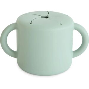 Tasse de goûter Mushie Cambridge Bleu - Silicone alimentaire, Anti-fuite Tasse de goûter Mushie Cambridge Bleu - Silicone alimentaire, Anti-fuite