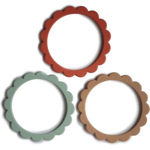 Mushie Baby Bijtring Armband Set - BPA-vrij Siliconen, 3 stuks Mushie Baby Bijtring Armband Set - BPA-vrij Siliconen, 3 stuks