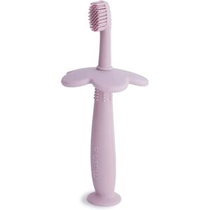 Mushie Lavande Brosse à dents d'apprentissage douce - Outil dentaire bébé - Publicité Mushie Lavande Brosse à dents d'apprentissage douce - Outil dentaire bébé - Publicité