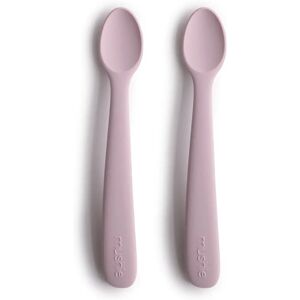 Cuillères en silicone Mushie - 2 pièces - Lilas doux - Couverts pour bébé - Publicité Cuillères en silicone Mushie - 2 pièces - Lilas doux - Couverts pour bébé - Publicité