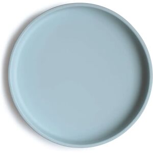 Mushie silikonowy talerz z przyssawką Classic Powder Blue - Antypoślizgły talerz dla dzieci Mushie silikonowy talerz z przyssawką Classic Powder Blue - Antypoślizgły talerz dla dzieci
