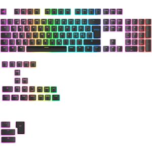 Glorious Aura V3 Keycaps - Musta - RGB-yhteensopiva - GMMK ja Mekaaninen näppäimistö Glorious Aura V3 Keycaps - Musta - RGB-yhteensopiva - GMMK ja Mekaaninen näppäimistö