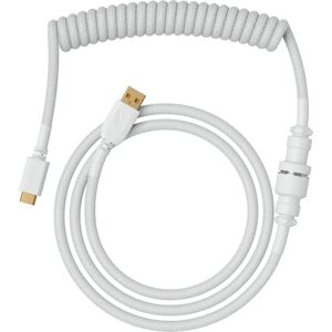 Glorious Ghost White Coiled Cable - Gaming Keyboard Accessory Glorious Ghost White Coiled Cable - Gaming Keyboard Accessory