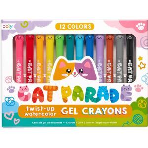Ooly Cat Parade Gel Crayons - Set de 12 - Crayons colorés - Publicité Ooly Cat Parade Gel Crayons - Set de 12 - Crayons colorés - Publicité