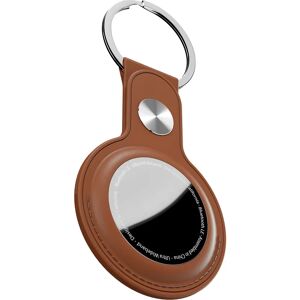KeyBudz AirTag Keyring Tan - Leather, Protector - Apple AirTag Accessory KeyBudz AirTag Keyring Tan - Leather, Protector - Apple AirTag Accessory