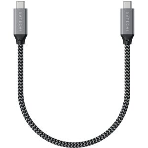 Kabel USB-C do USB-C od Satechi - 25cm - USB4 Gen 3x2 - Czarny, Szary Kabel USB-C do USB-C od Satechi - 25cm - USB4 Gen 3x2 - Czarny, Szary