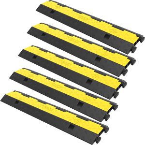 Vevor Cable Protector Ramp - 5 Pieces, 2 Channels, Heavy Load Capacity Vevor Cable Protector Ramp - 5 Pieces, 2 Channels, Heavy Load Capacity