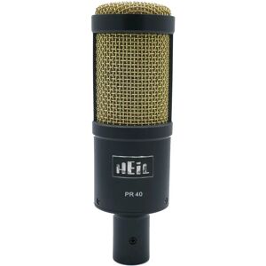 Microphone Heil Sound PR40 - Noir & Or - Dynamique, Cardioïde, 28Hz-18kHz Microphone Heil Sound PR40 - Noir & Or - Dynamique, Cardioïde, 28Hz-18kHz