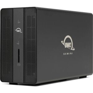 OWC Gemini Supporte 2 Disques RAID Thunderbolt Dock - Noir - Publicité OWC Gemini Supporte 2 Disques RAID Thunderbolt Dock - Noir - Publicité