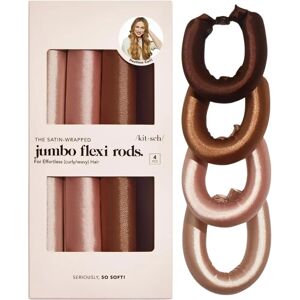Kitsch Satin Jumbo Flexi Rods - Rosewood - Boucles - Publicité Kitsch Satin Jumbo Flexi Rods - Rosewood - Boucles - Publicité