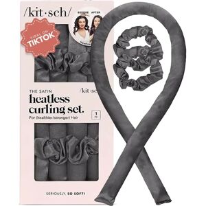 Kitsch Charbon Satin Boucles Sans Chaleur - Ensemble Boucles - Publicité Kitsch Charbon Satin Boucles Sans Chaleur - Ensemble Boucles - Publicité