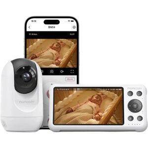Momcozy Baby Monitor - White - 5" HD LCD Screen - Temperature Sensor Momcozy Baby Monitor - White - 5" HD LCD Screen - Temperature Sensor