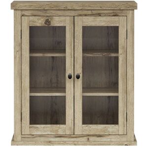 Teamson Home Donovan Two-Door Wall Cabinet - Adjustable Shelves - Light Oak Teamson Home Donovan Two-Door Wall Cabinet - Adjustable Shelves - Light Oak