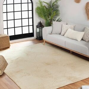 LIVABLISS Beige 120x170 Modern Geometric Carpet LIVABLISS Beige 120x170 Modern Geometric Carpet