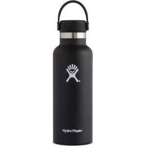 Hydro Flask Bouteille Isotherme Large Bouche Noire 18oz - Publicité Hydro Flask Bouteille Isotherme Large Bouche Noire 18oz - Publicité