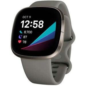 Fitbit Sense Silver Smartwatch - Health & Fitness Fitbit Sense Silver Smartwatch - Health & Fitness