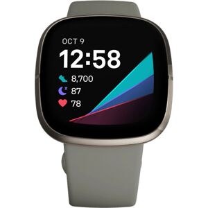 Fitbit Sense Orologio Intelligente Argento - Salute & Fitness Fitbit Sense Orologio Intelligente Argento - Salute & Fitness