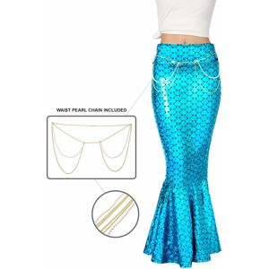 Spooktacular Creations - Mermaid Skirt Costume - Blue - Costume - Publicité Spooktacular Creations - Mermaid Skirt Costume - Blue - Costume - Publicité