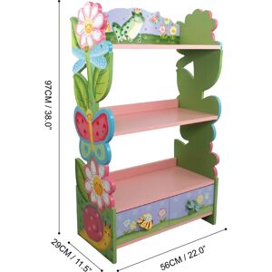 Teamson Kids Fantasy Fields Large Magic Garden Wooden Bookcase - Unisex Teamson Kids Fantasy Fields Large Magic Garden Wooden Bookcase - Unisex