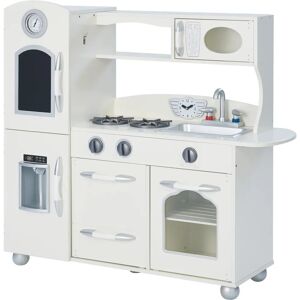 Teamson Kids White Westchester Retro Wooden Kitchen Toy Kitchen With Ice Maker - Toy Kitchen Teamson Kids White Westchester Retro Wooden Kitchen Toy Kitchen With Ice Maker - Toy Kitchen