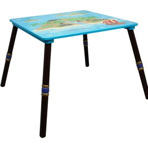 Mesa de Madera Pirata para Niños - Interior, Azul, Sin Sillas Mesa de Madera Pirata para Niños - Interior, Azul, Sin Sillas