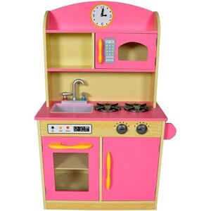 Teamson Kids Bubble Gum Deluxe Kitchen - Wooden Pretend Play Furniture Teamson Kids Bubble Gum Deluxe Kitchen - Wooden Pretend Play Furniture