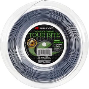 Cordes de tennis Solinco Tour Bite Soft 200m - Gris 1.25mm - Unisexe - Publicité Cordes de tennis Solinco Tour Bite Soft 200m - Gris 1.25mm - Unisexe - Publicité