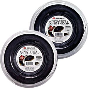 Cordes de tennis Solinco X-Natural 200m Noir Co-Polyester - Cordage de Tennis - Publicité Cordes de tennis Solinco X-Natural 200m Noir Co-Polyester - Cordage de Tennis - Publicité